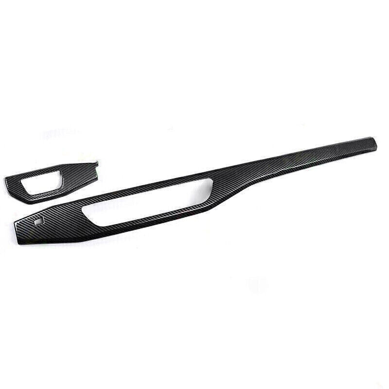 for Audi A4 A5 S4 S5 2017-2024 Carbon Fiber Middle Console Dashboard Cover Trim