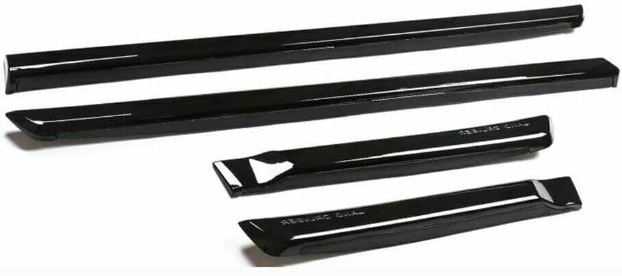 4P for Land Cruiser LC200 2013-2021 Gloss Black ABS Door Side Sill Molding Trims