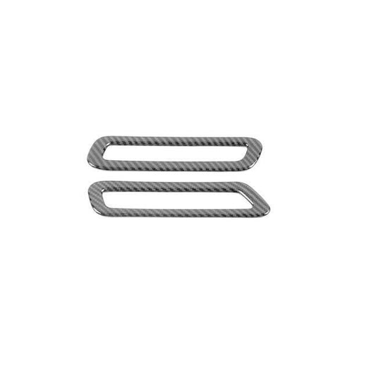 for Ford Explorer 2020-2022 Carbon Fiber B Pillar Vent Air Outlet Frame Trim 2X