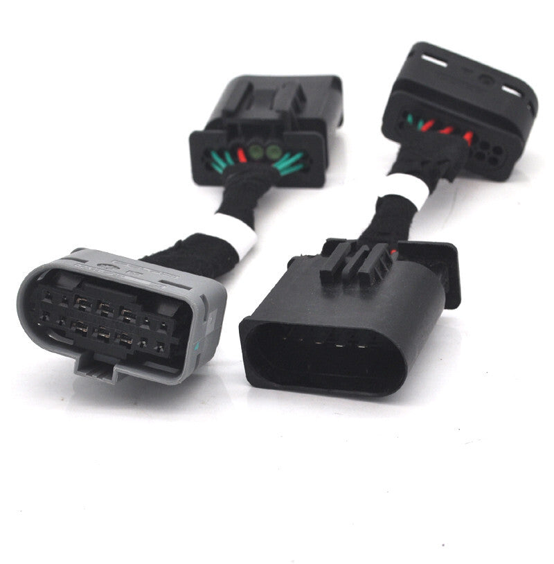2x Retrofit facelift LCI Led Head light cable wire adaptor for Mercedes CLA W118