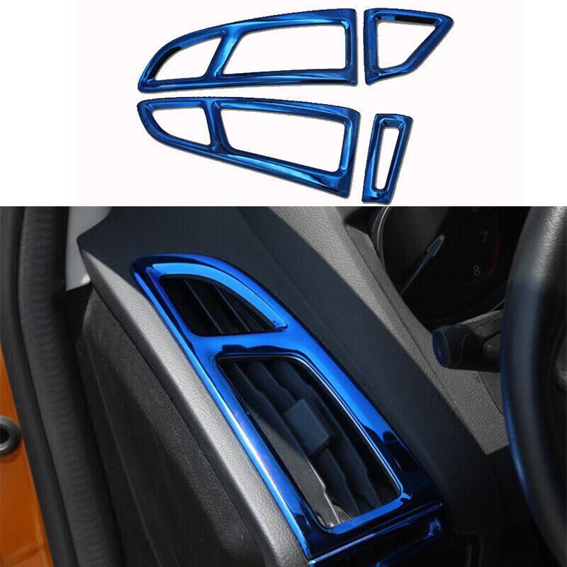 Blue Titanium LR AC Air Outlet Vent Cover Trim Car for Ford Focus ST RS 12-18