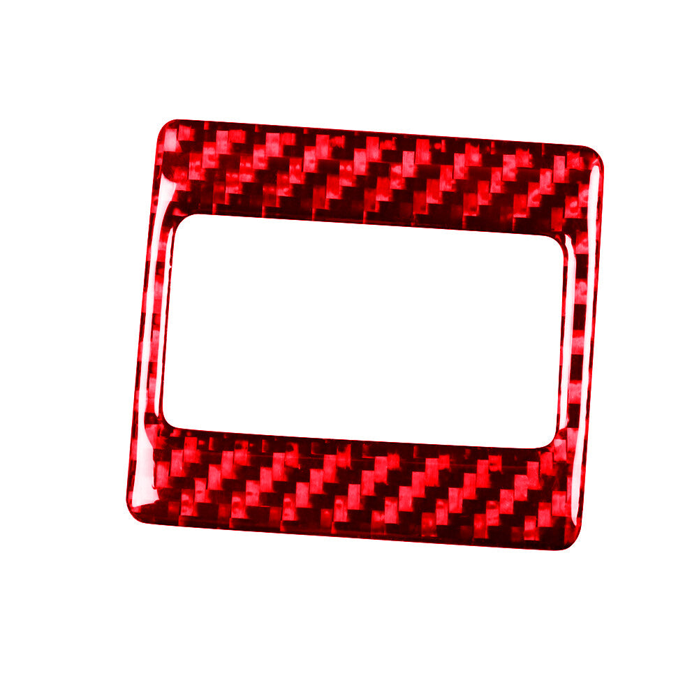 Red Carbon Fiber Center Air Vent Outlet Cover Trim for Toyota 4Runner 2010-2020