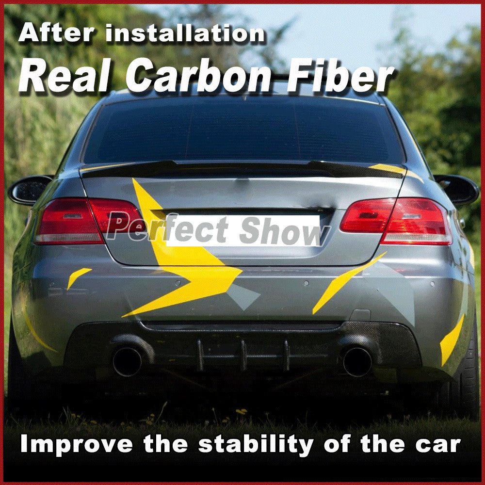 for BMW 3Series E92 E93 325i M-Sport 2007-13 REAL Carbon Fiber Rear Diffuser Lip