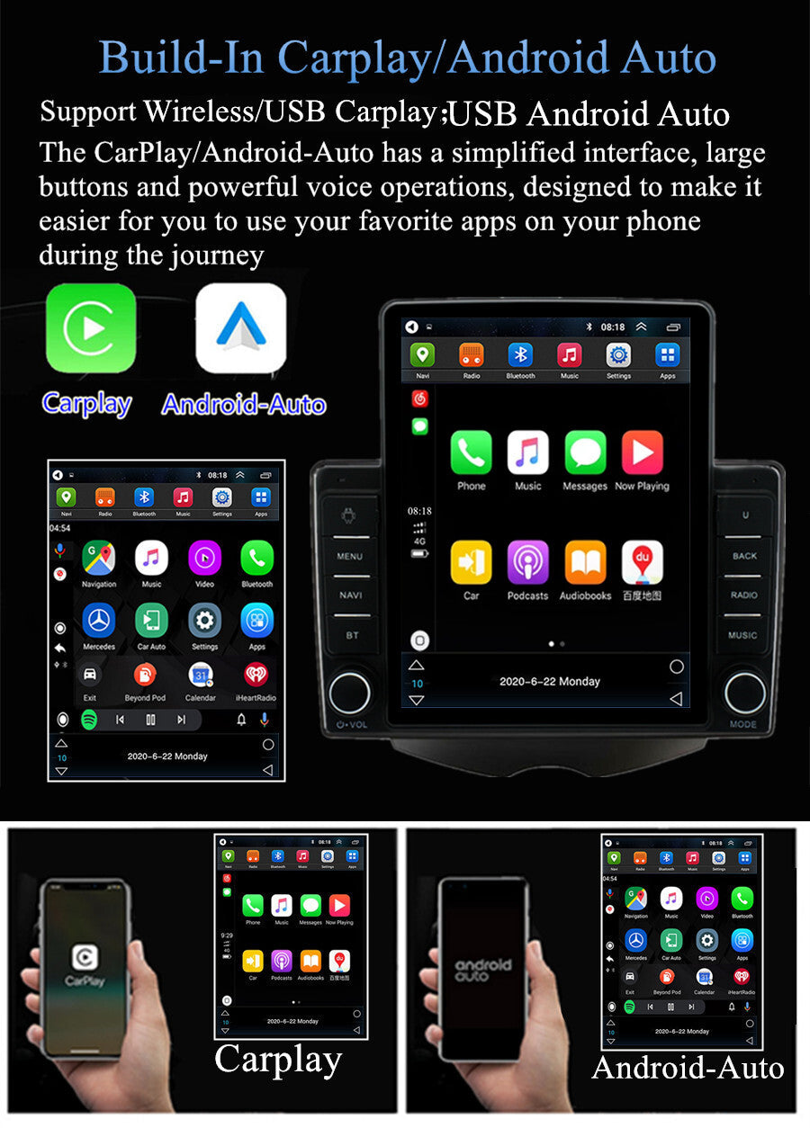 9.5 Android 11 Stereo Radio GPS Wireless for Hyundai for Veloster 2011-2017 Carplay