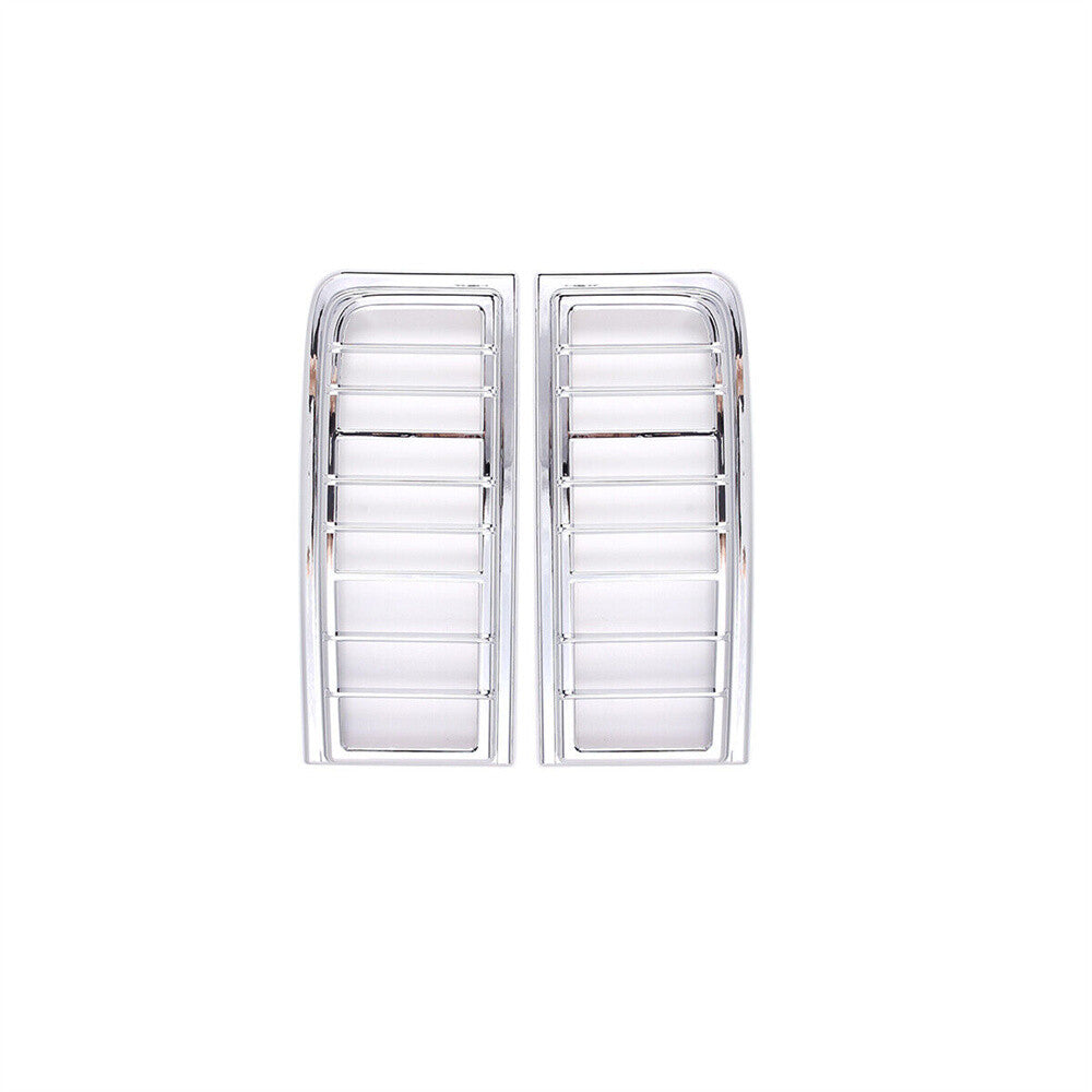 2¡ÁChrome ABS Rear Taillight Lamp Guard Cover For HUMMERH2 SUV Type 2003-2009