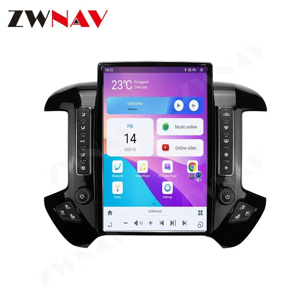 14.4¡å Android 13 Vertical Screen 2K GPS radios for Chevrolet Silverado 2013-2019