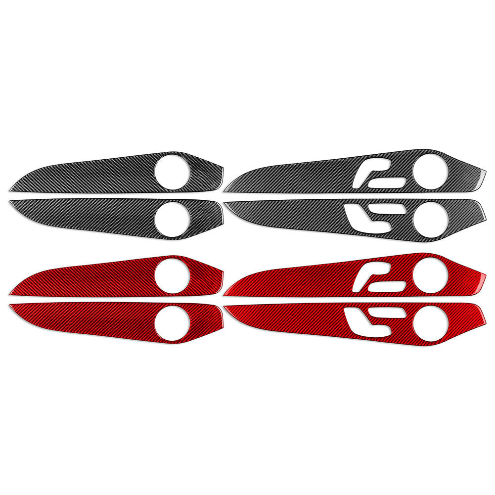 Carbon Fiber Interior Door Panel Cover Trim for Benz C Class W205 2014-2021