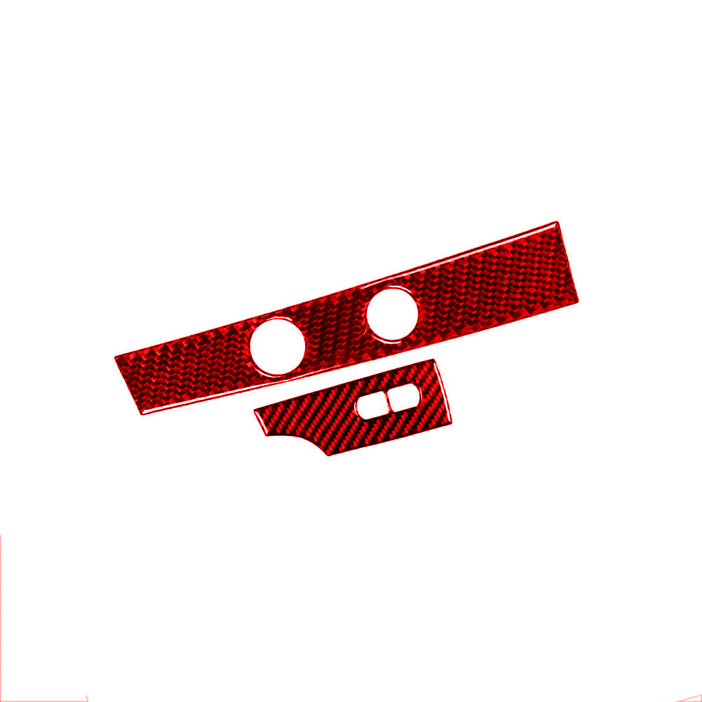 Red Steering Wheel Side Cover Trim Carbon Fiber for Chevrolet COBALT 2005-2010