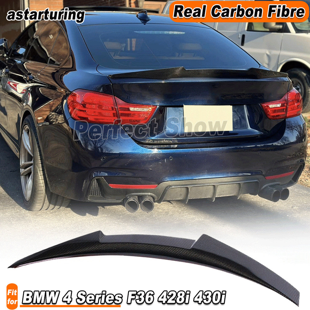 for BMW 4 Series F36 428i 430i 4-Door 2014-2019 Carbon Rear Trunk Spoiler Wing