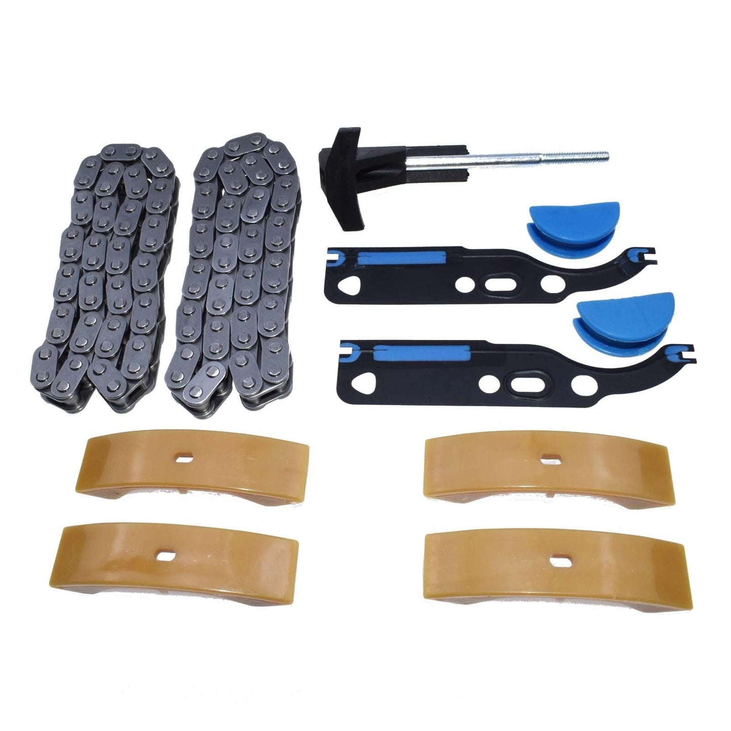 for Audi for VW Timing Camshaft Chain Tensioner Halters Pads Chains Gaskets Set New