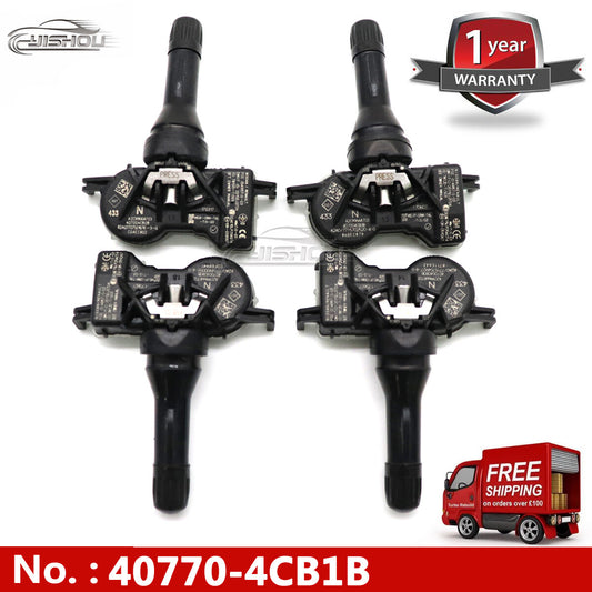 4-pack TPMS tire pressure sensors for Nissan Altima Rogue 40700-4CB0B 40700-4CB0A