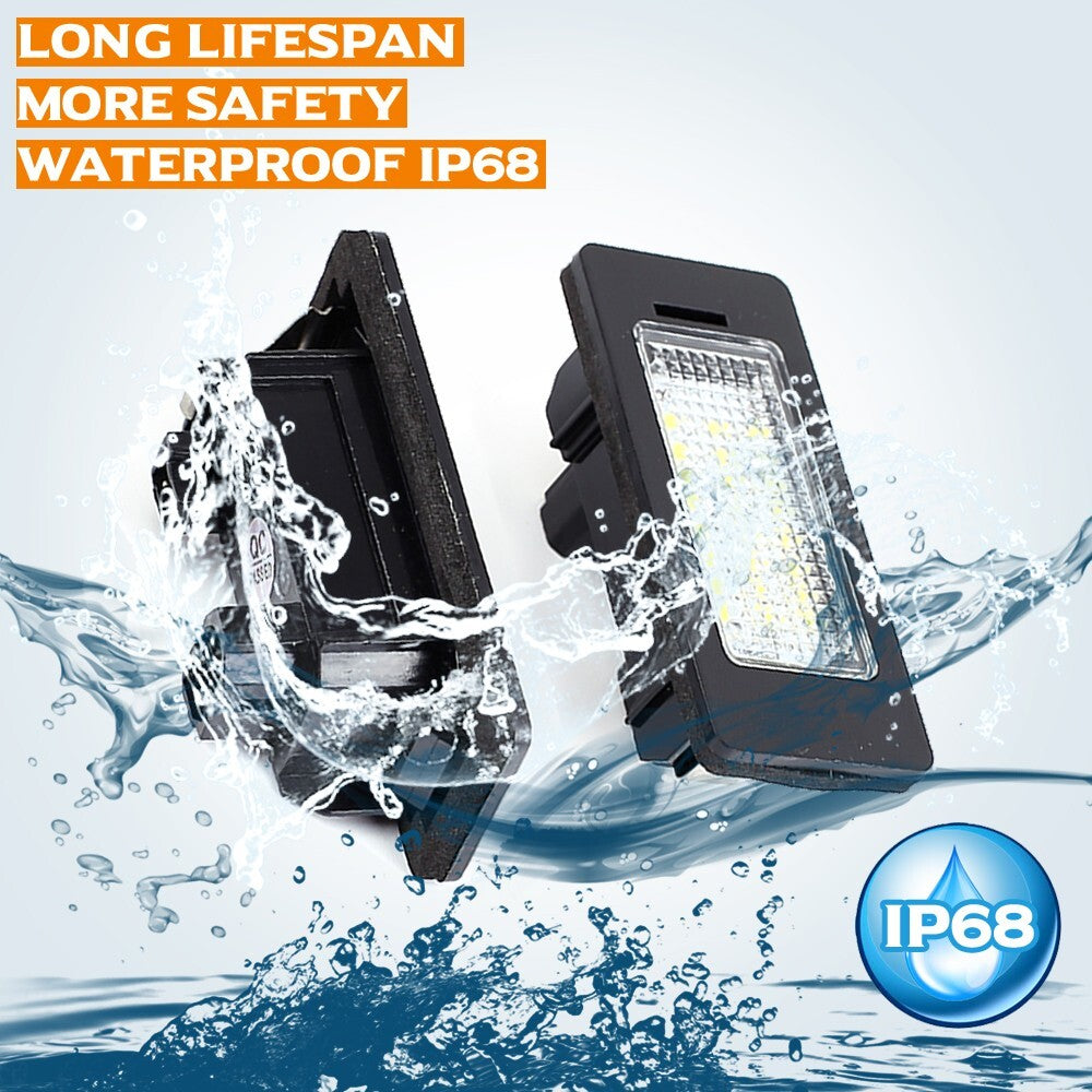 1pc Led License plate Light Lamp for BMW E90 1-5 Series X Series F23, F45 E82
