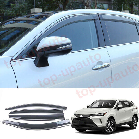 for Toyota Venza 2021-24 Side Window Wind Visors Sun Rain Guard Vent Deflectors