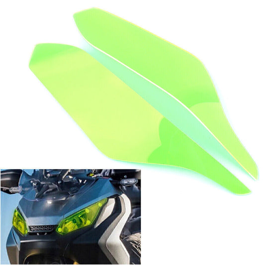 Fit for HONDA X-ADV 750 2017-19 Front Headlight Guard Shield Screen Lens Cover Green