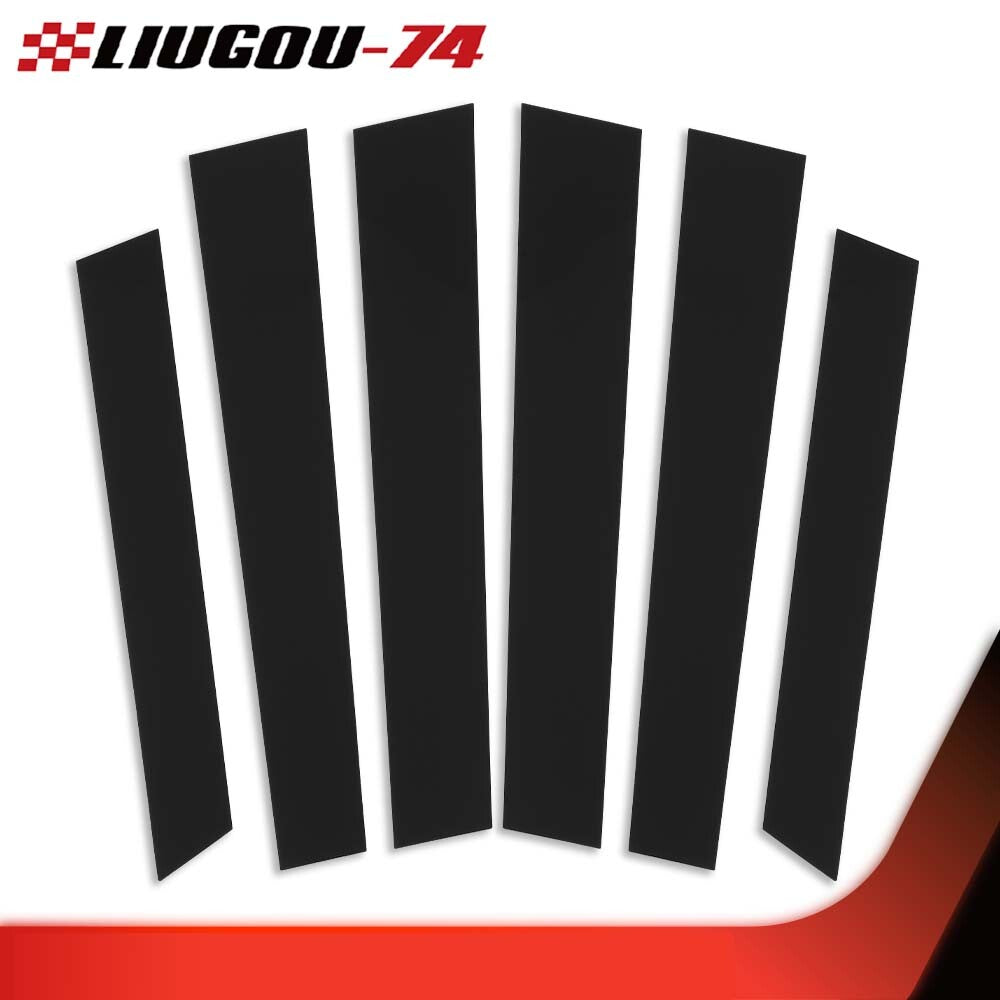 Suitable for 2007-2011 for Honda CRV 4DR, black, 6-piece window pillar cover and door trim.