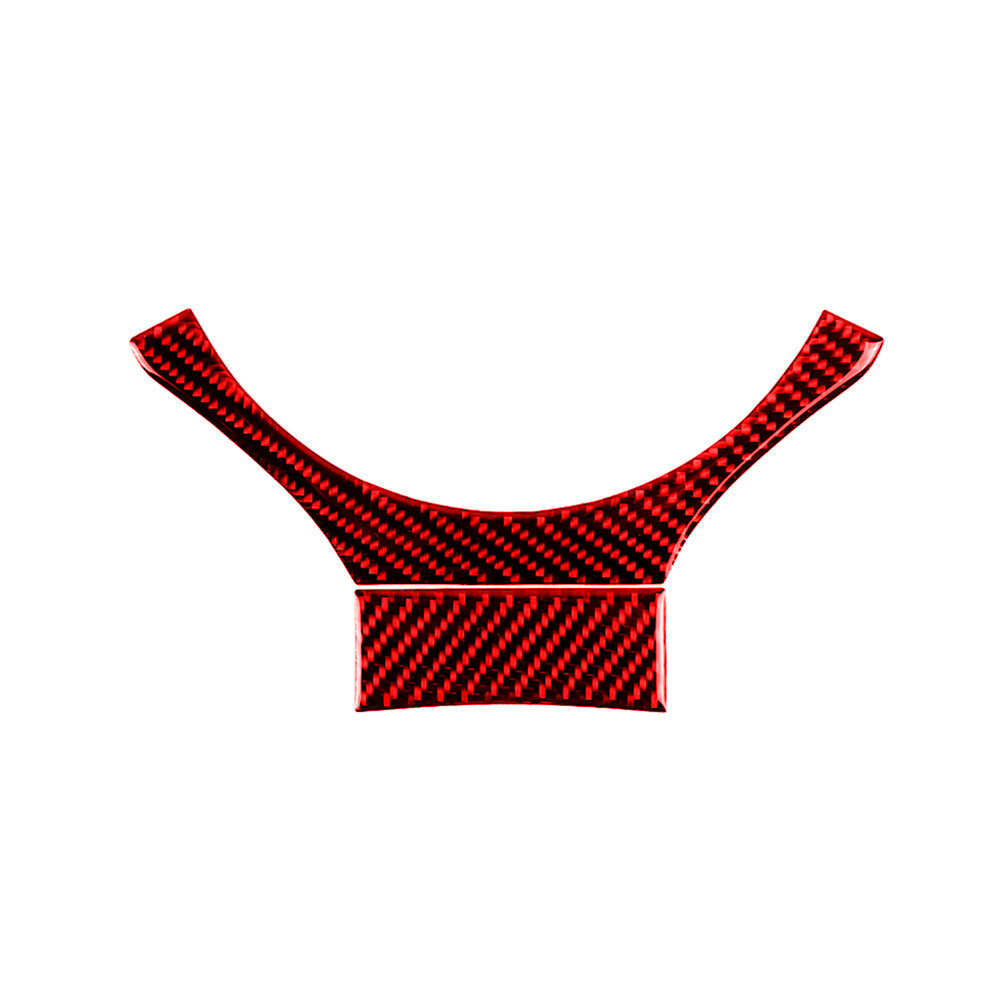 Red carbon fiber steering wheel cover trim suitable for Lexus IS250 IS350 2014-17