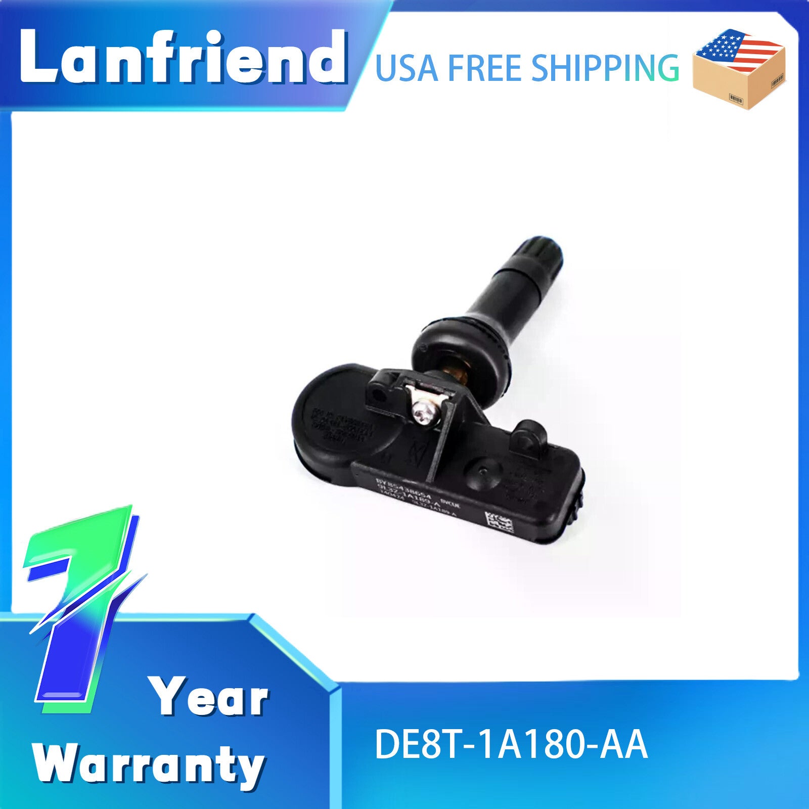 DE8T-1A180-AA TPMS Sensor Fit for Ford for Lincoln Tire Pressure Monitoring System