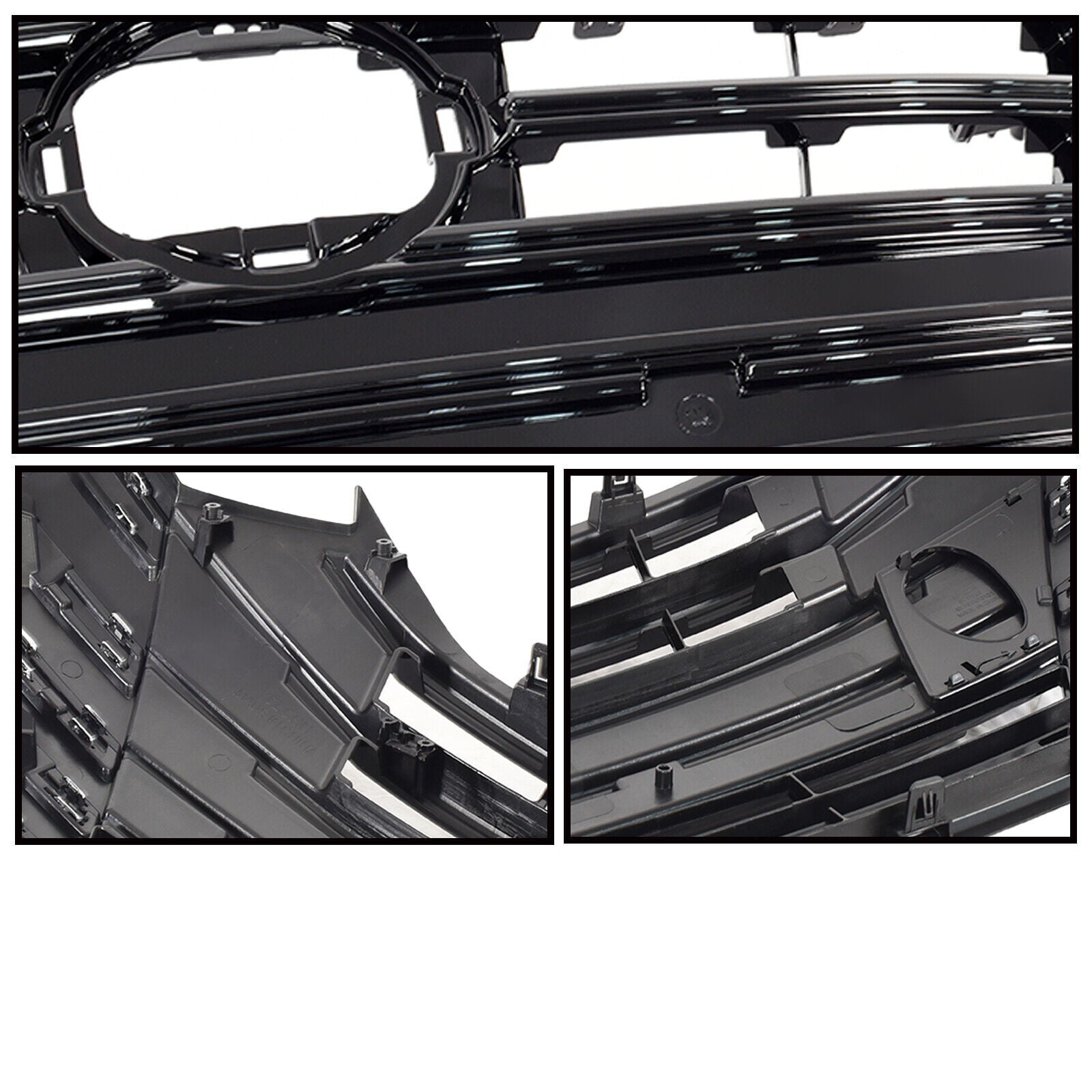 2023 2024 2025 for Nissan Versa Front Bumper Grille Assembly Chrome Gloss Black