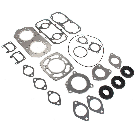 for Kawasaki 550 82-90 Full Complete Engine Gasket Oil Seal  O-Ring Kit