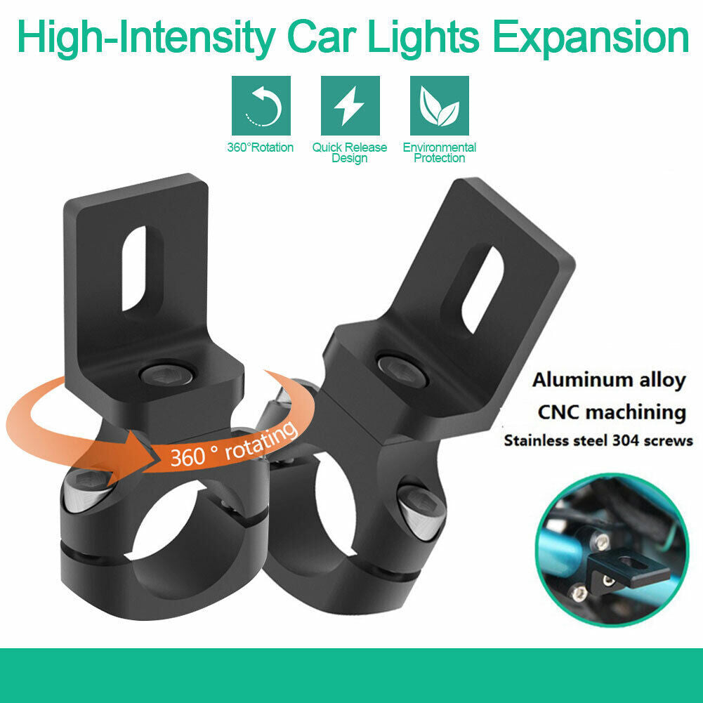 7/8inch Universal Handlebar Motorcycle Headlight Mount Holder Tube Clamp