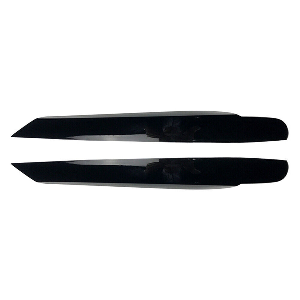 Front Headlight Eyelid Trim Cover for 2011 - 2015 for Volkswagen Touran Glossy Black