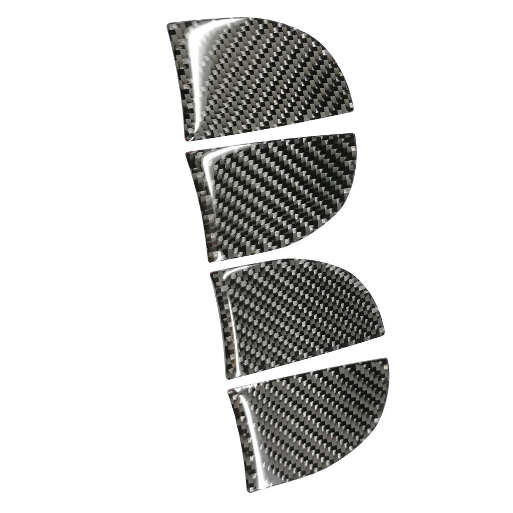 4Pcs Carbon Fiber Interior Door Bowl Stickers Trim for Toyota for Corolla 2014-2018