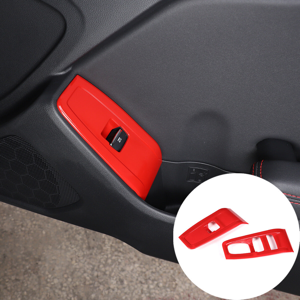 ABS matte black rear air vent frame trim cover for Ford Maverick 22-23