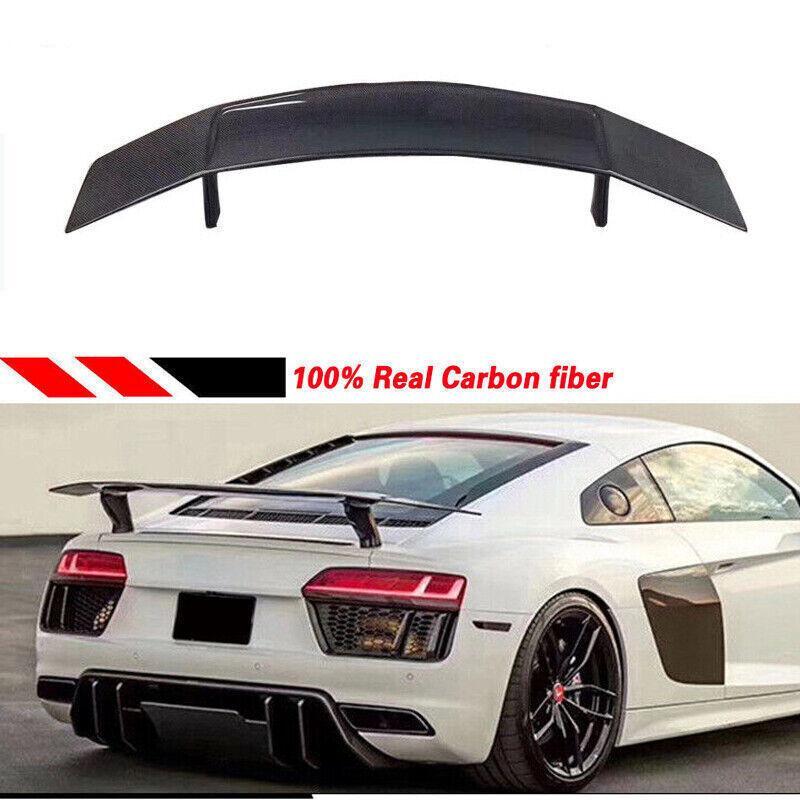 Suitable for Audi R8 V-style carbon fiber rear wing, second-generation boiler V10, 2017-2018.