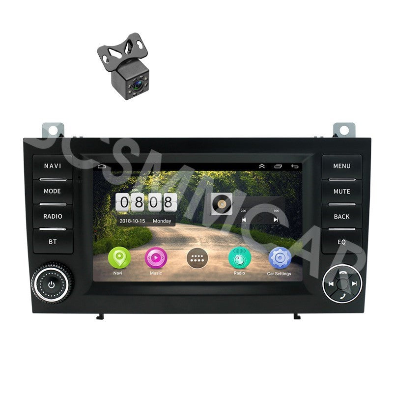 Car Stereo Radio BT For Carplay W/Cam Fit for Mercedes for Benz SLK-Class R171 2006