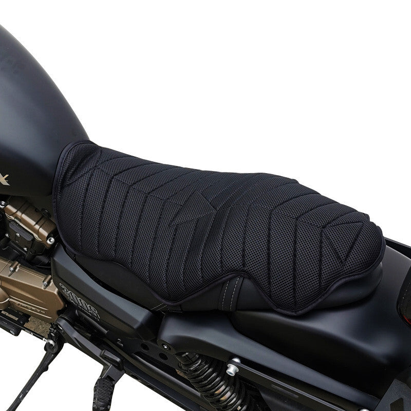 Motorcycle for Seat Pad Comfort Cushion Air Pillow Cover Shock Absorption Pad Black