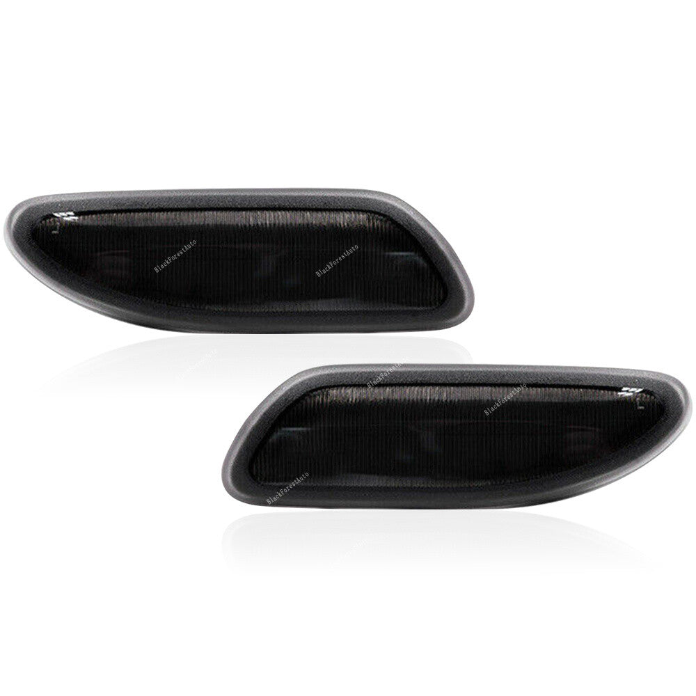 For 2001-2007 for Mercedes for Benz C-Class RH LH Turn Signal Side Marker Light Smoked