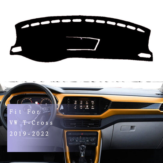 1X Inner Dashboard Dash Mat Non-slip DashMat Sun Shade Pad for VW T-Cross 19-22