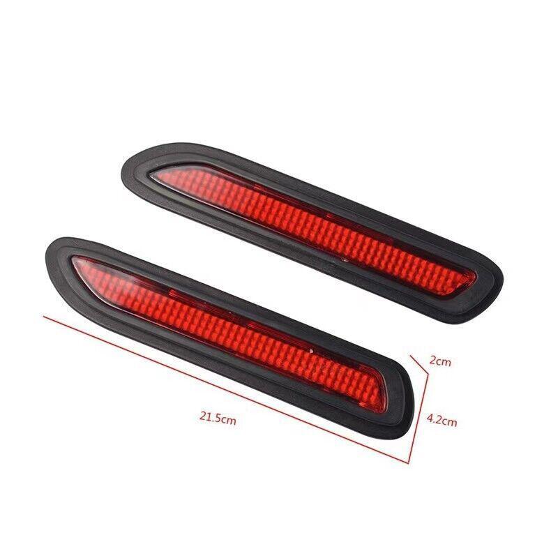 2-pack of GM red lens LED taillights and rear bumper reflector brake lights