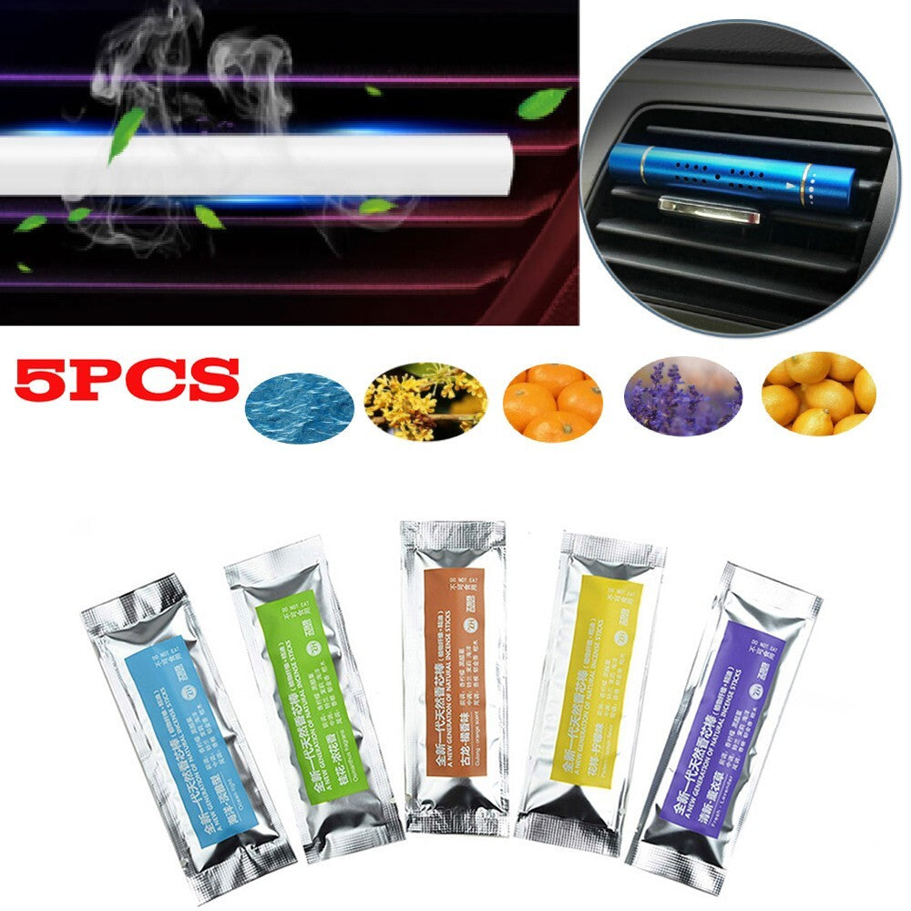5-Piece Car Vent Clip Freshener Perfume Diffuser Refill Pack
