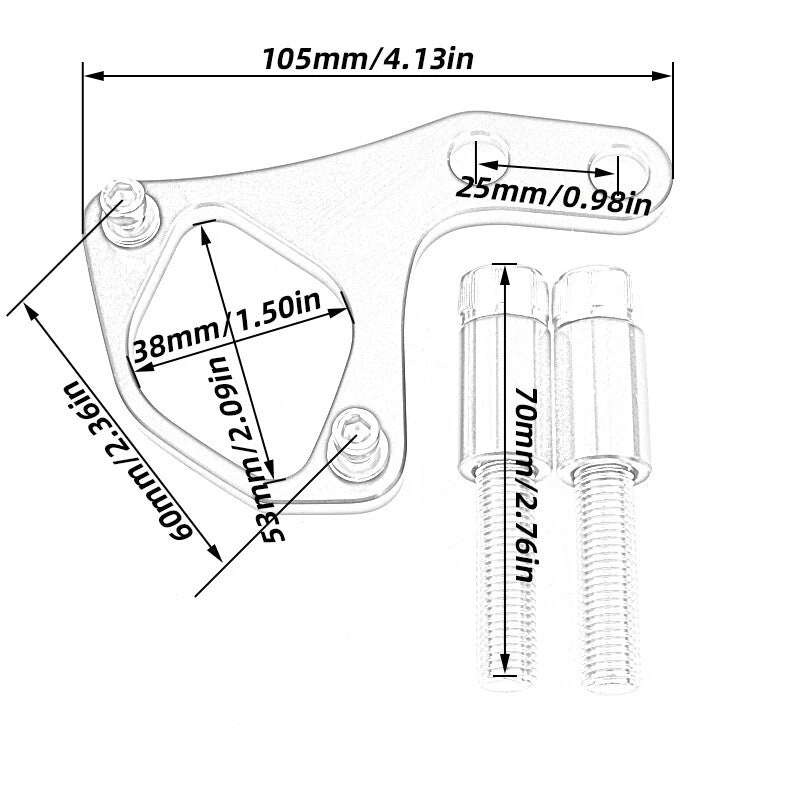 Ignition Key Right Bracket fit for Triumph T100 SE Scrambler Thruxton 2001-2015
