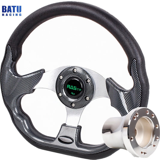 For Club car for DS 12.5 for Golf Cart Steering Wheel Accessories+Silver Adapter