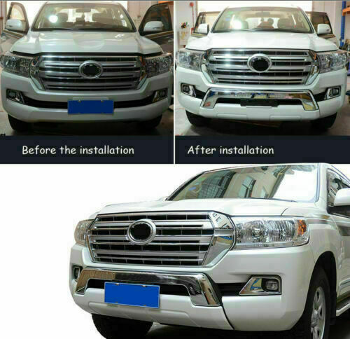 for Toyota for Land Cruiser LC200 2016-2021 ABS Chrome Front Bumper Guard Bull Bar