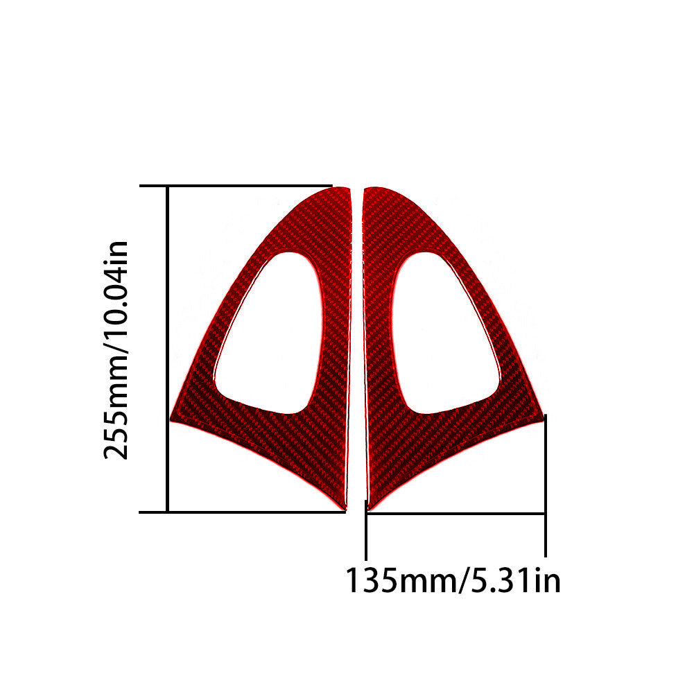 Red Carbon Fiber Rear Door Handle Panel Trim Cover for Toyota for Camry 2007-2011