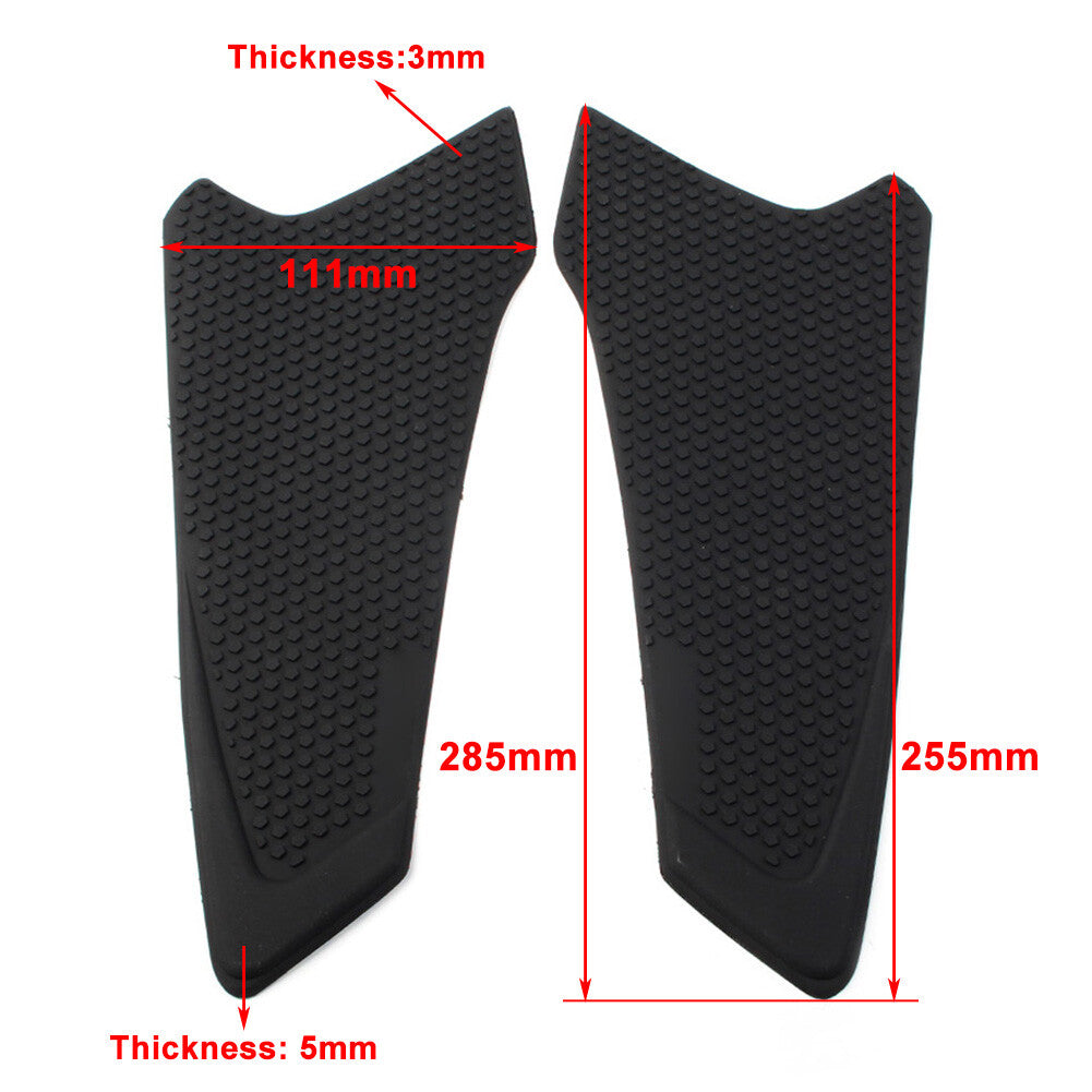 2x Rubber Tank Traction Side Pad Gas Knee Grip for Yamaha 2019-2022 2020 CB650R