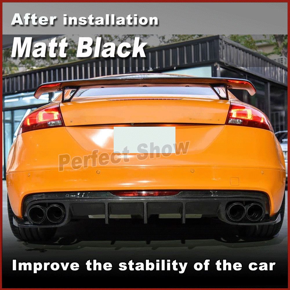 Black Fiberglass Rear Trunk Boot Spoiler Lip Wing for Audi A5 A6 A7 TT 8J 08-13