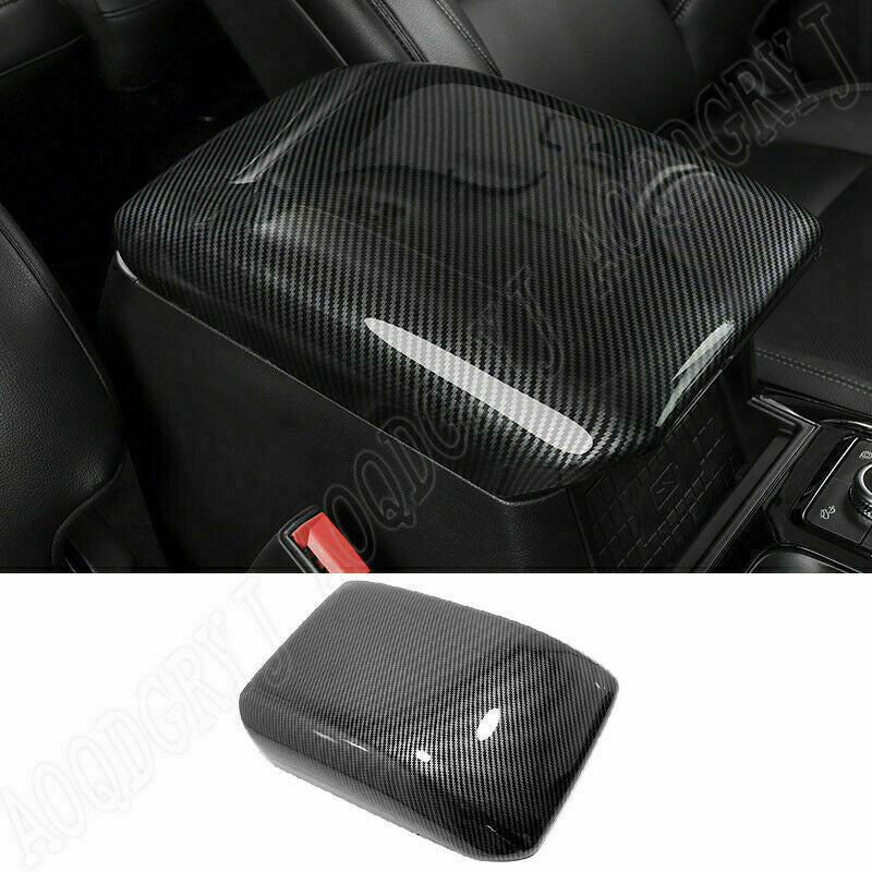 for Ford Explorer 2020-2022 Carbon Fiber Car Armrest Box Cover Trim Protector