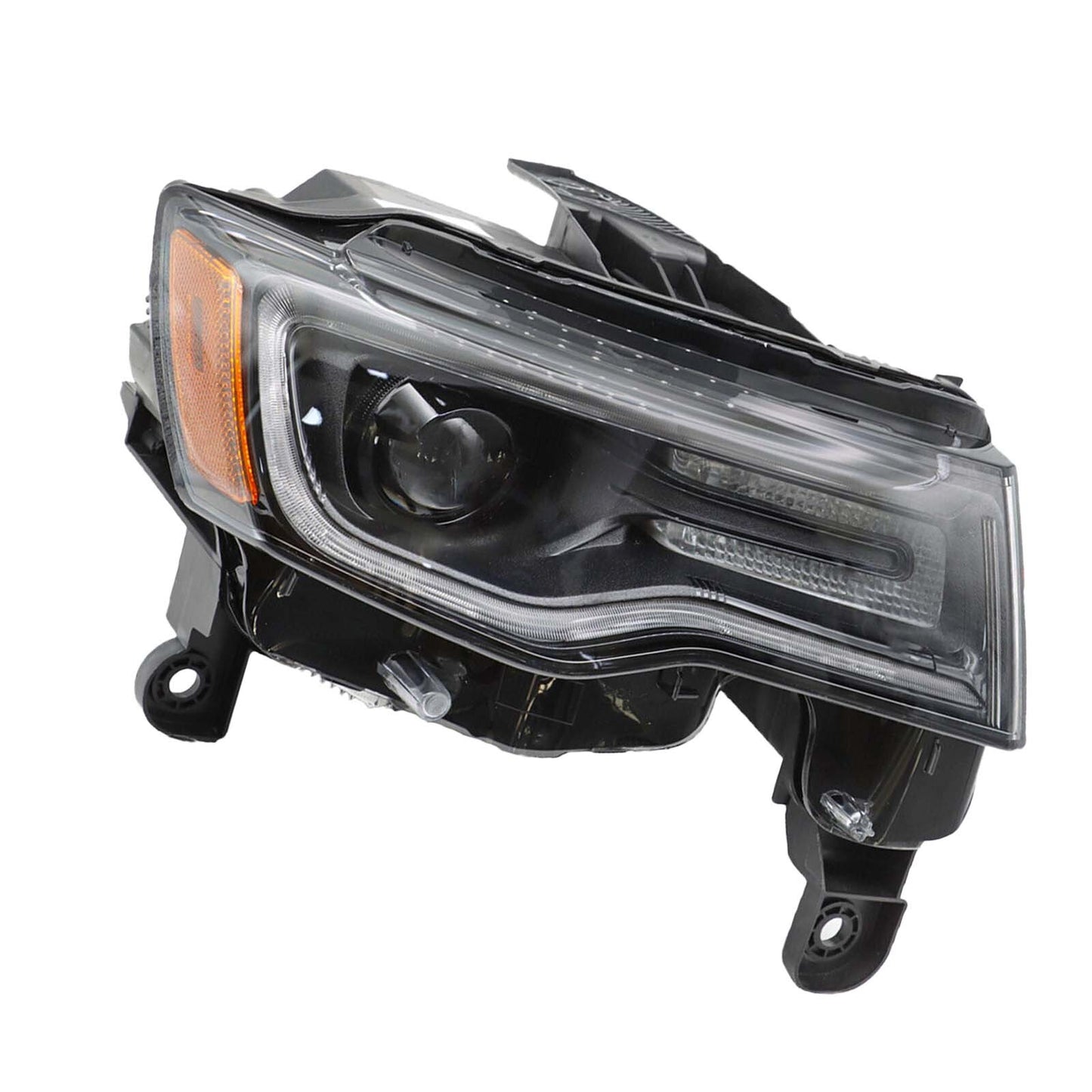 Applicable to 2016-2021 for Jeep Grand Cherokee HID headlights, black on the right passenger side.