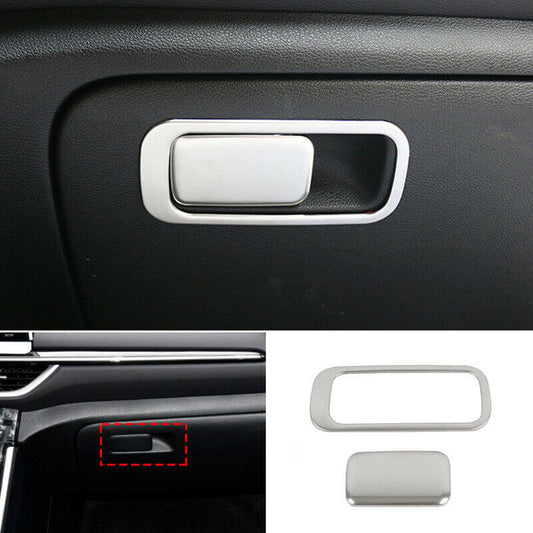 for Kia Forte 2019-2021 Silver interior for Co -Pilot Storage Box Handle Cover trim