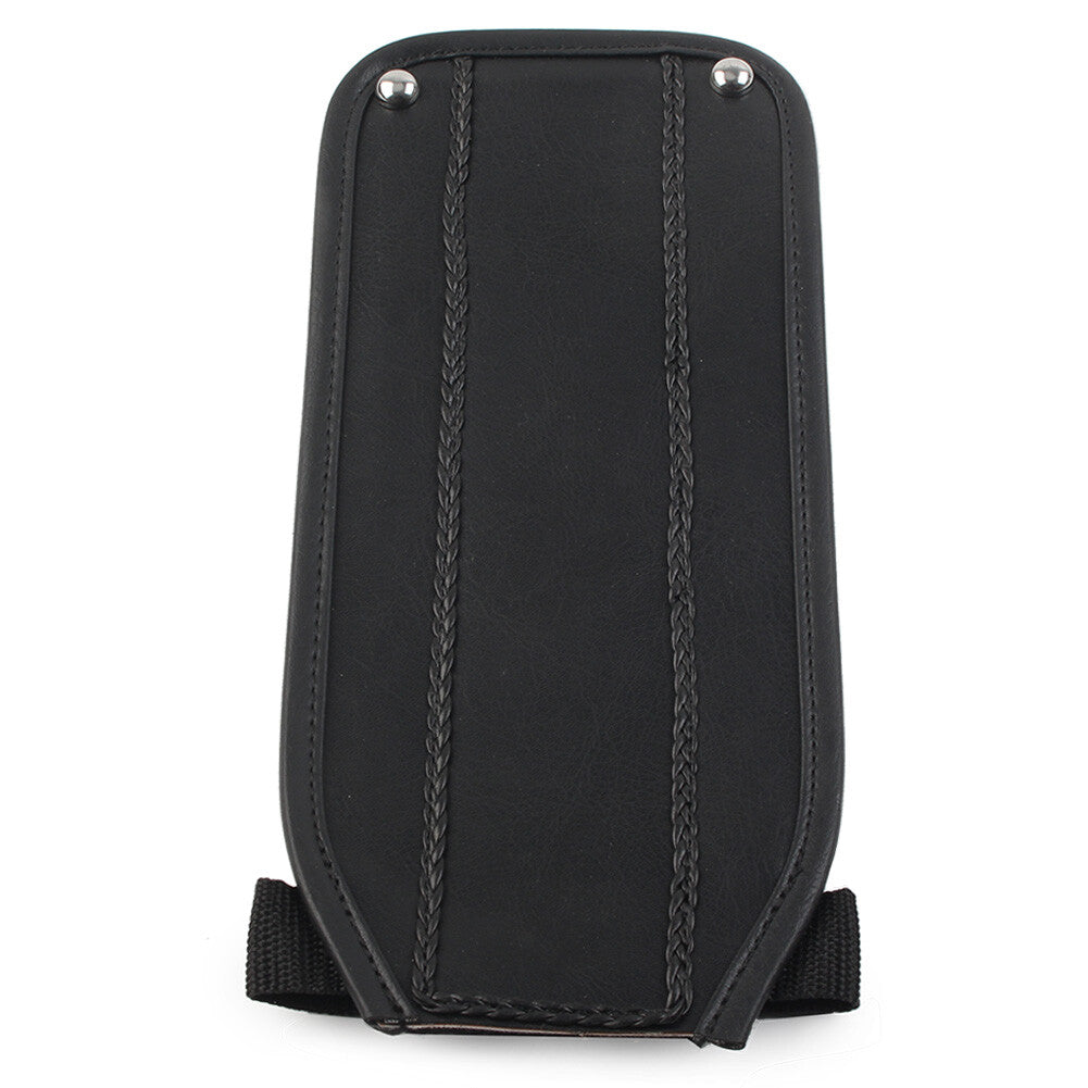 Black PU Leather Gas Tank Panel Bib for Harley Electra Glide FLH Softail FXST