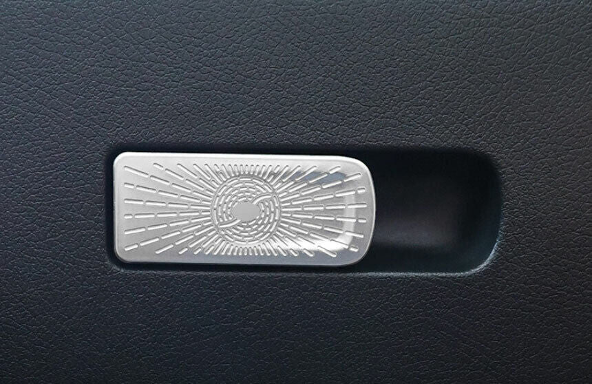 for Benz C-Class 2022-2023 Silver Steel Front for Co -Pilot Handle Cover Trim Strip