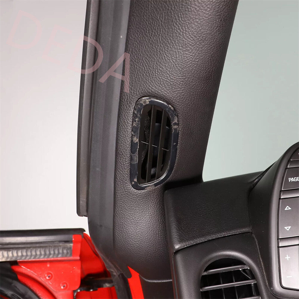 Forged Carbon Fiber Front A Pillar Air Vent Outlet Cover for Corvette C6 2005-13