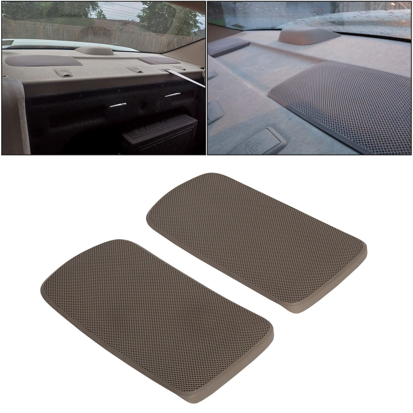 2PCS Tan Rear Speaker Grille Covers for Toyota for Camry 2002 2003 2004 2005 2006