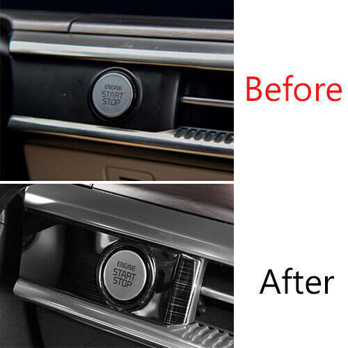 Car Ignition Switch Start Button Frame Trim for Kia K5 2021-2022 Black Titanium