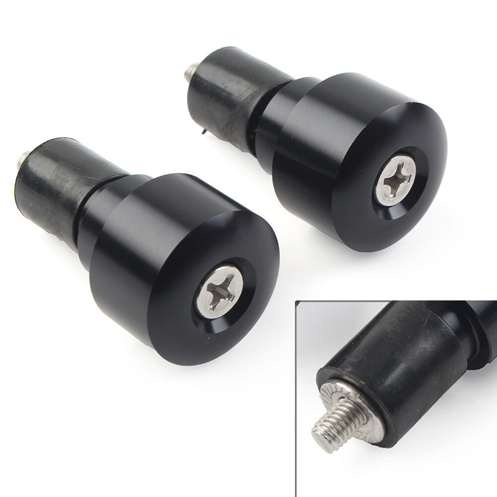 Handlebar Grips Bar End Slider Cap Motorcycle for HONDA CBR600RR Black ne
