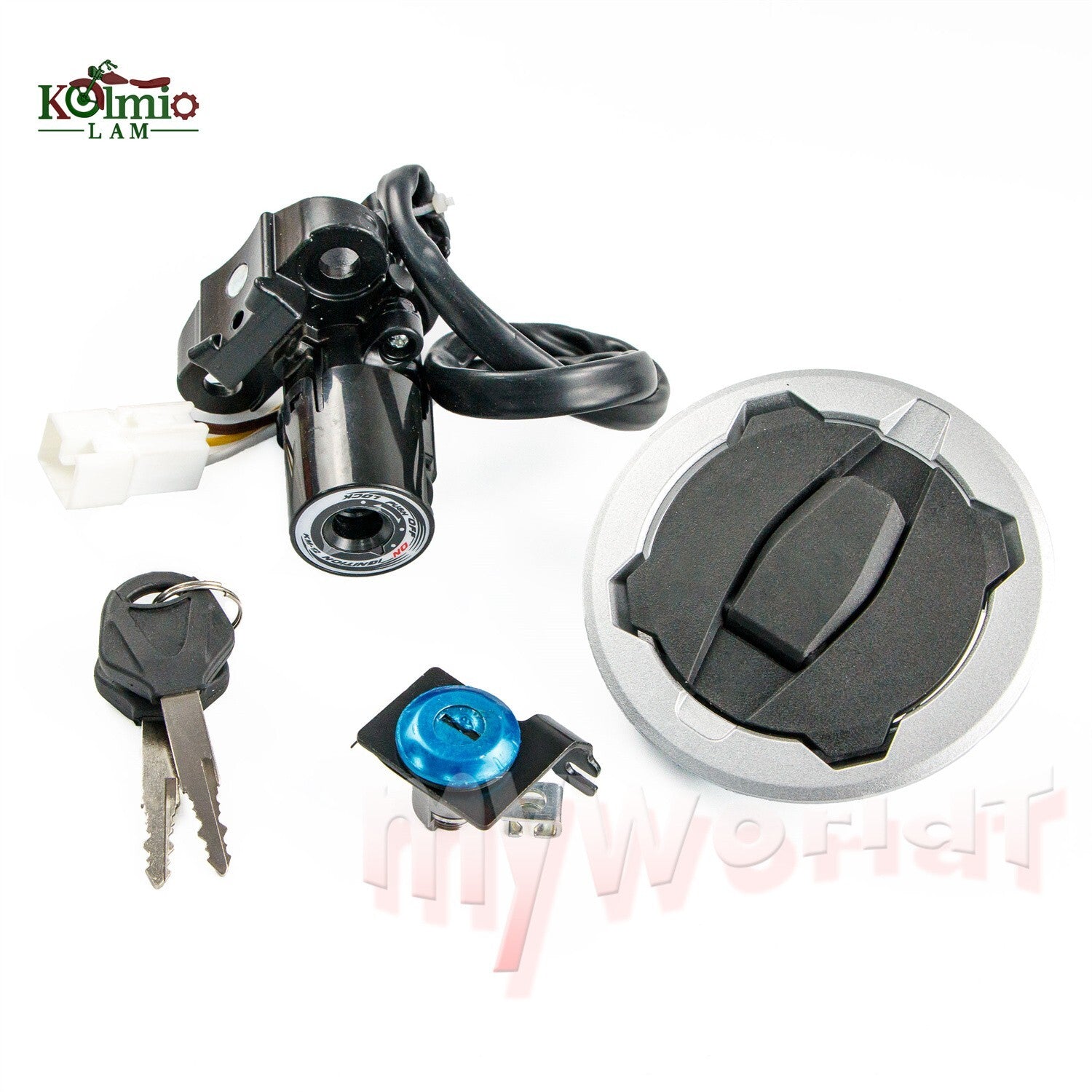 Ignition Switch Gas Cap for Seat Lock Set Fit For Z400 NINJA400 EX400 2018-2023